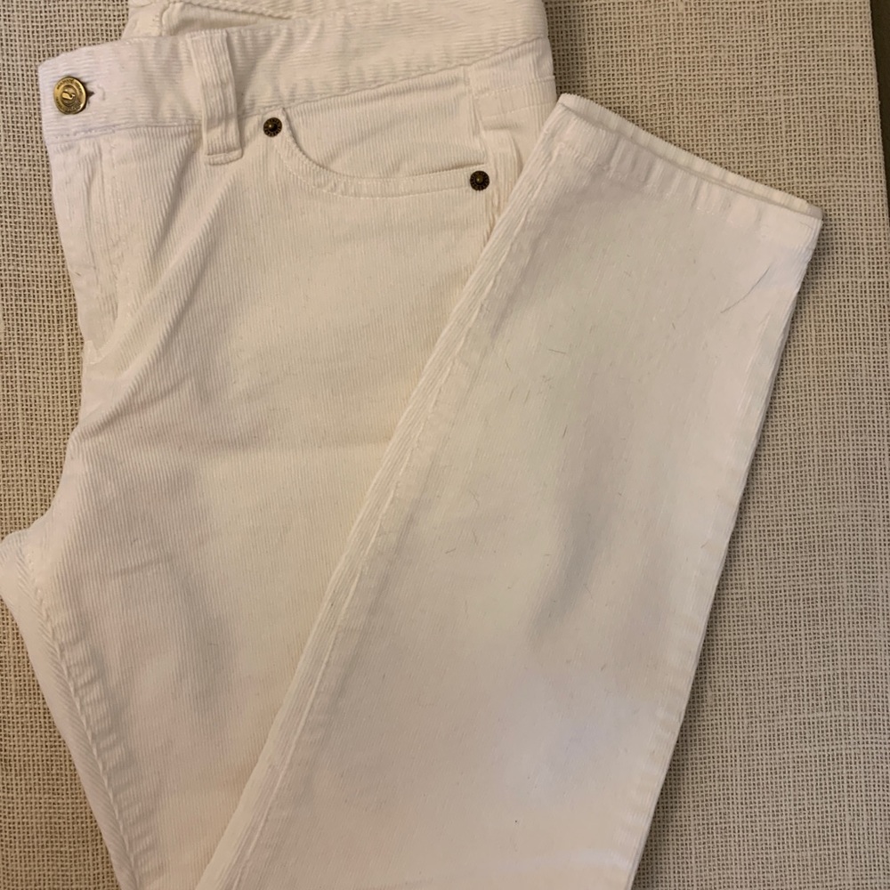 Vineyard Vines White Corduroy Pants size 8